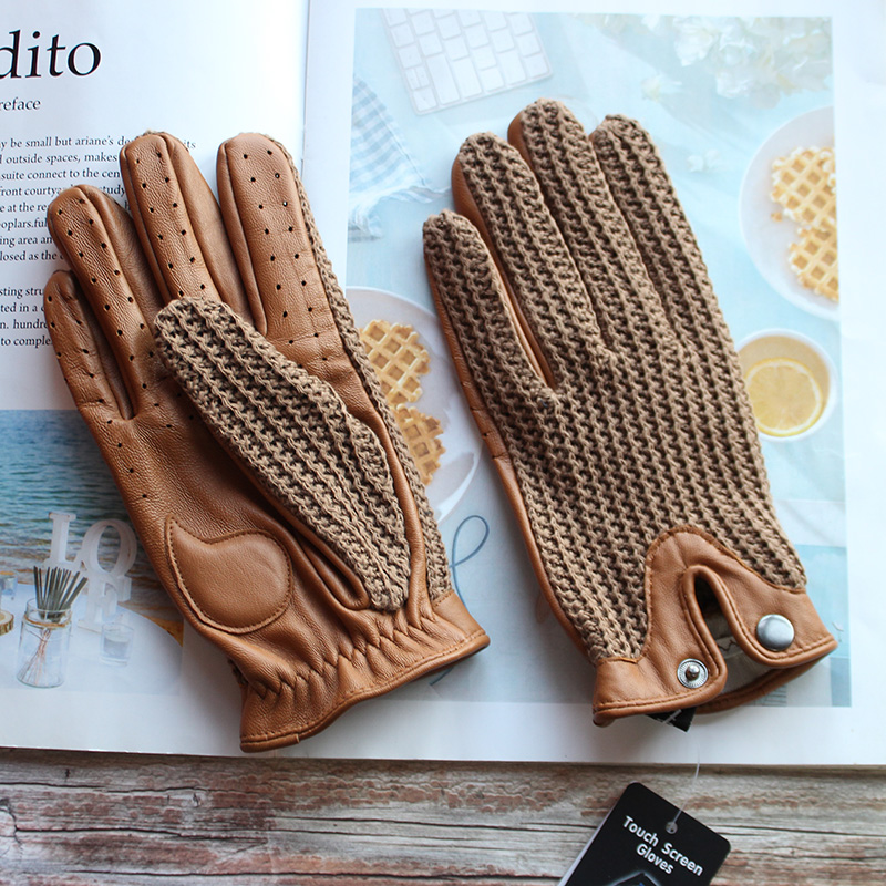 Leather Driving Glove - Gants de conduite pour hommes en
