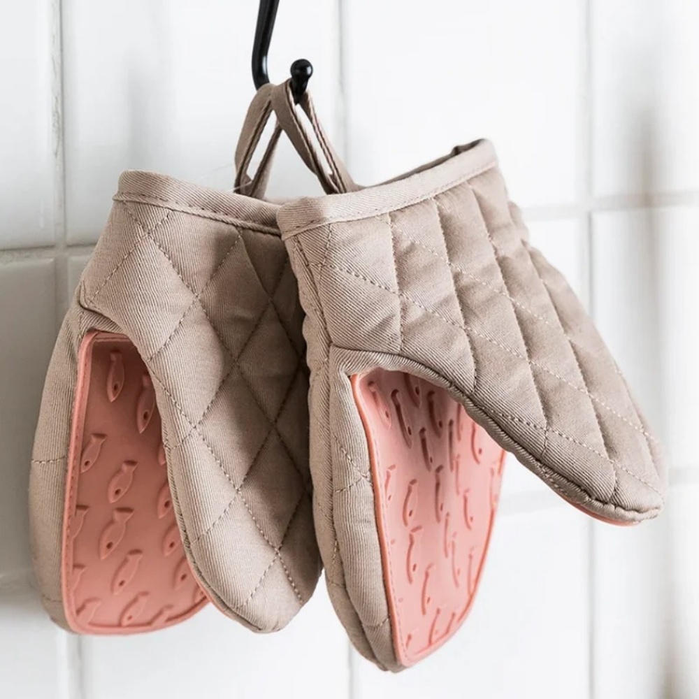 Oven Mitt Silicone - 1 paire de maniques de cuisine