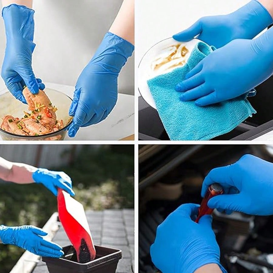 100 gants jetables en nitrile  - Nitrile Mechanic Glove avis et prix
